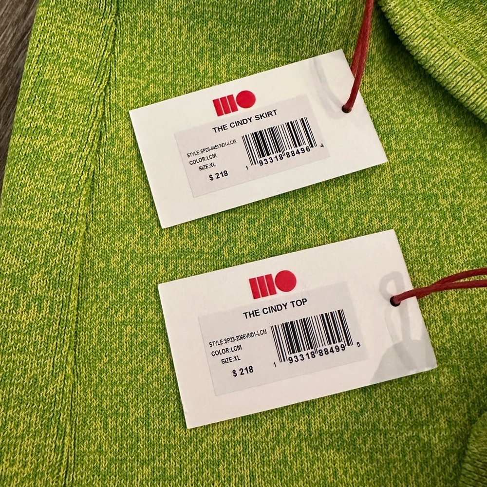 Solid & Striped Cindy Top/Skirt In Lime Green- Xl. — image 7 of 7